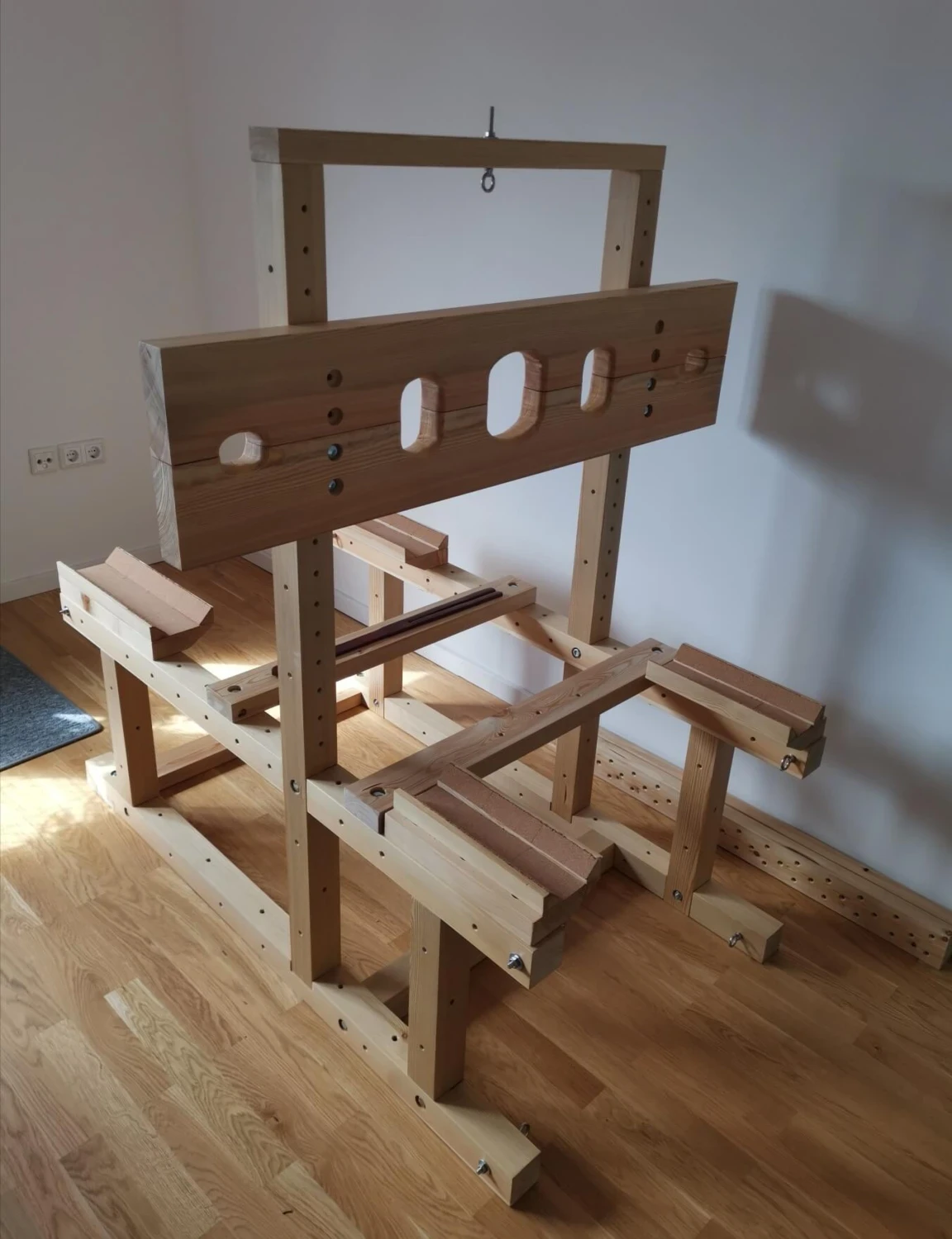 Multifunctional Wooden BDSM Furniture – Modular Restraint & Bondage Station