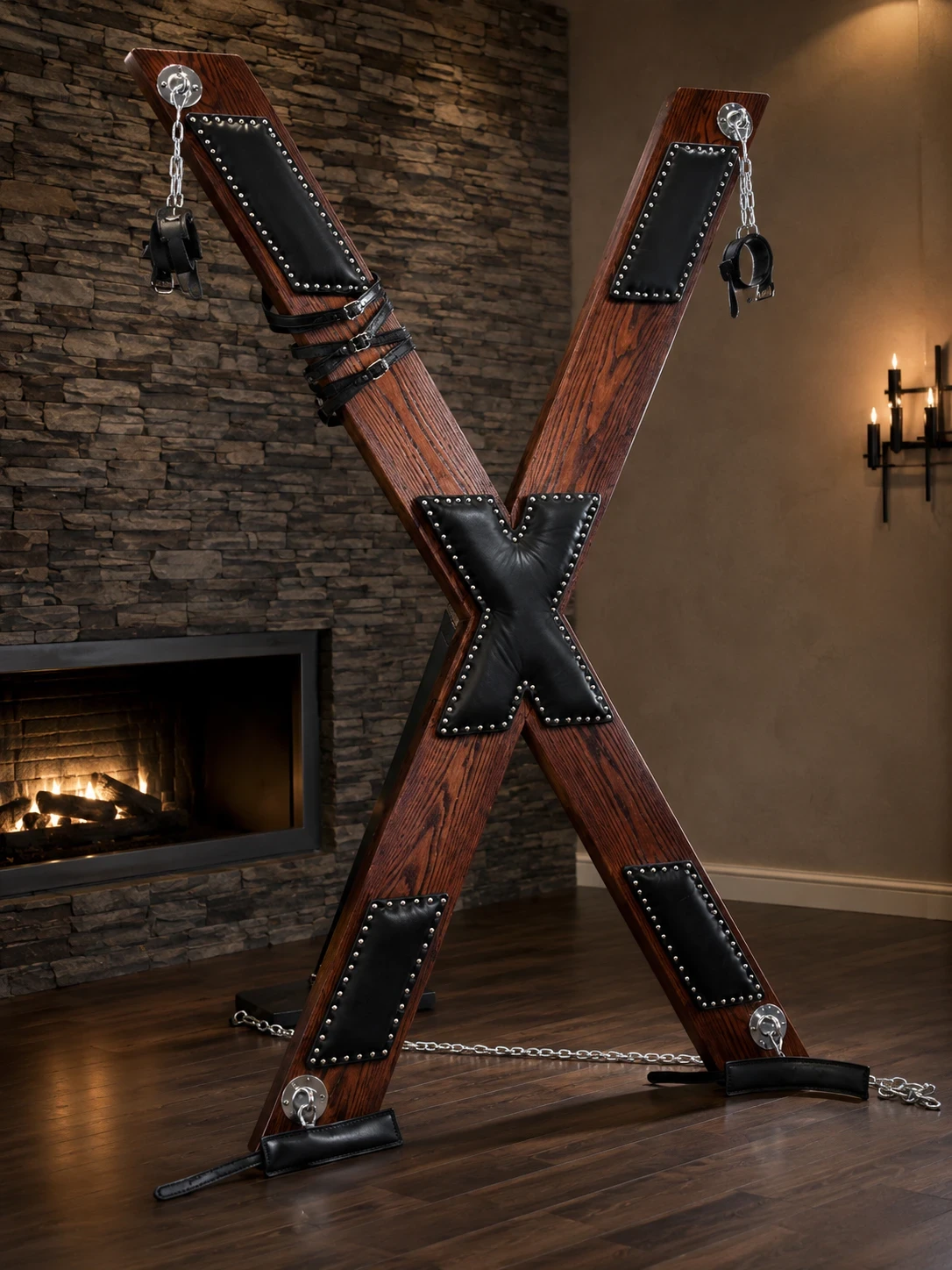 Padded Wooden St. Andrew’s Cross