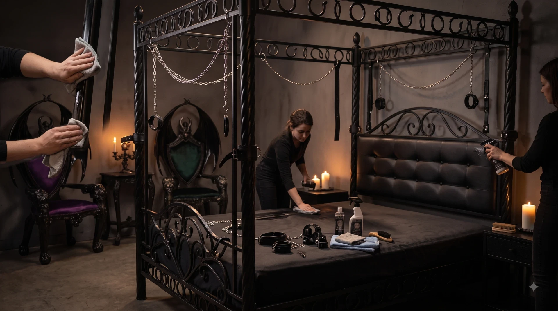 How to Clean and Maintain Vegan Leather and Metal Fantasy Furniture